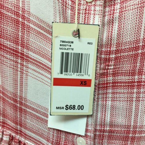 Max Studio‎ London Women's XS Plaid Tunic Tank Top - Picture 5 of 8